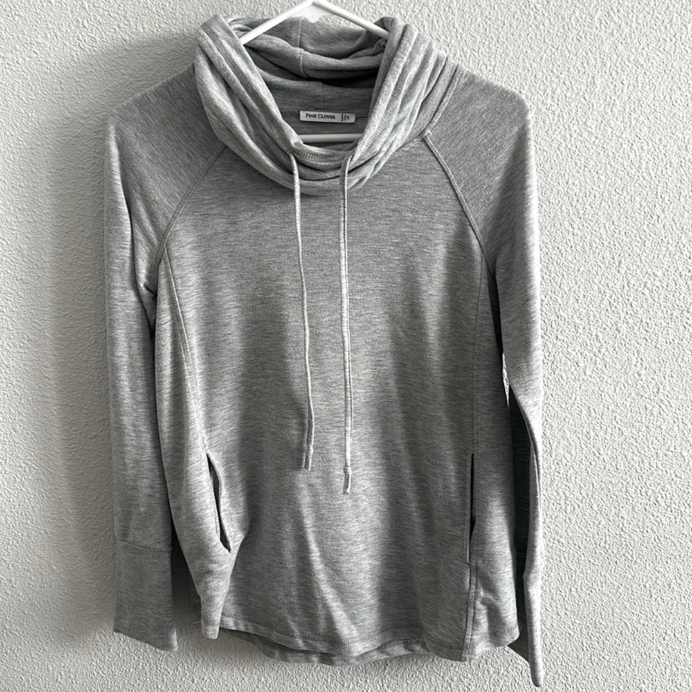 Pink Clover Jersey Cowl Neck Swestshirt
